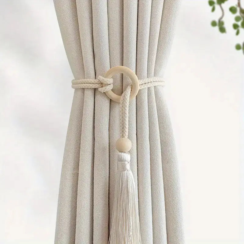 The Serenity 'Artisan Knot' Cotton Curtain Tie Backs (Set of 2)