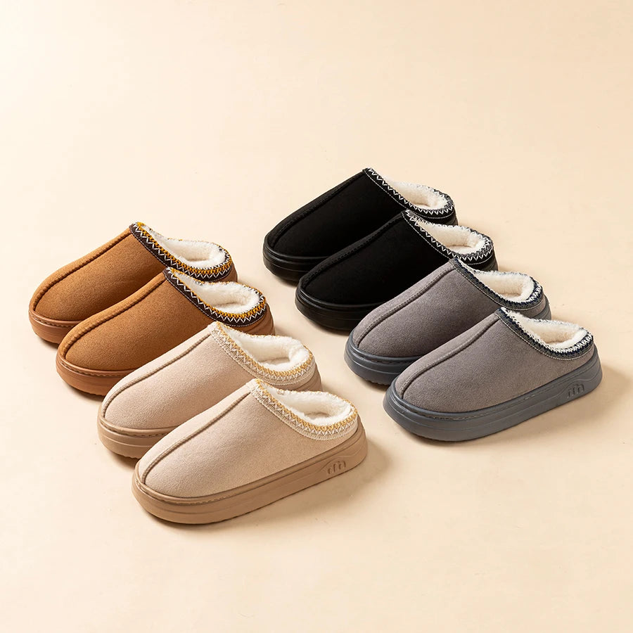 The Serenity 'Chic Fuzz' Winter Comfort Slides (Indoor/Outdoor)