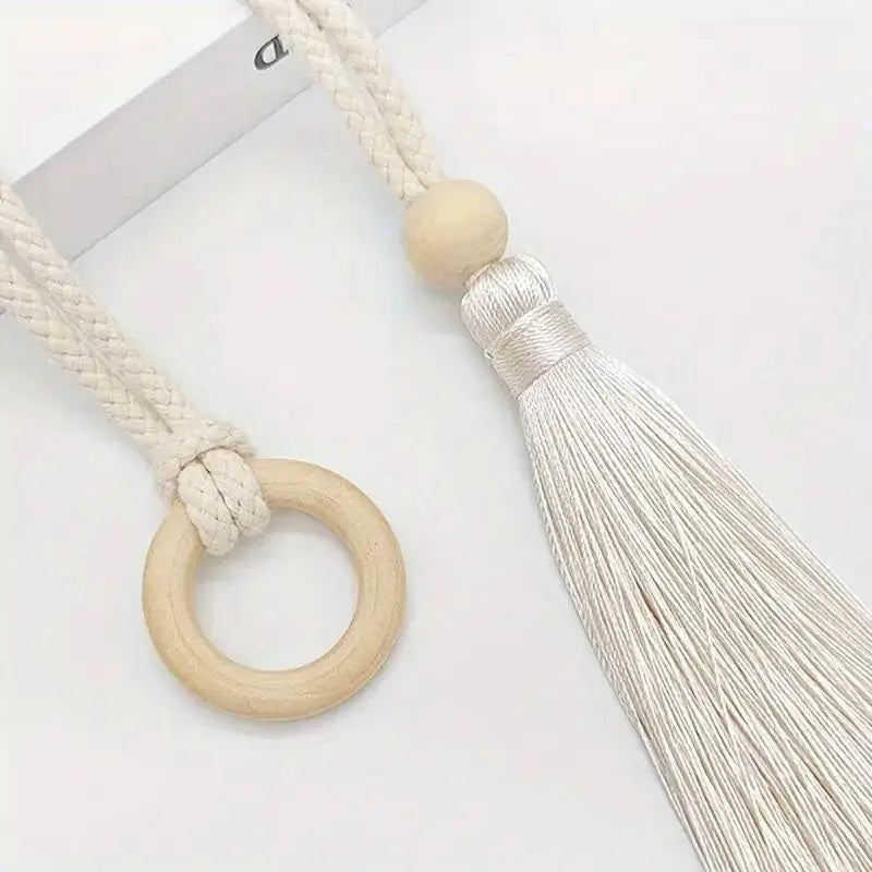 The Serenity 'Artisan Knot' Cotton Curtain Tie Backs (Set of 2)