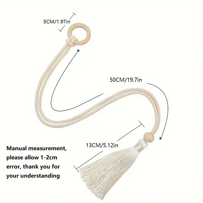 The Serenity 'Artisan Knot' Cotton Curtain Tie Backs (Set of 2)