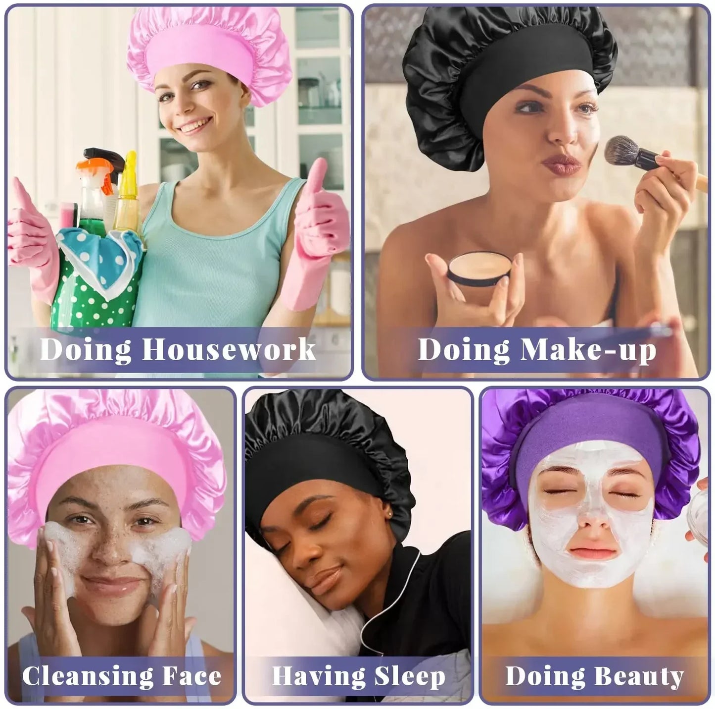 The Serenity Silk-Lined 'Frizz-Defense' Sleep Bonnet