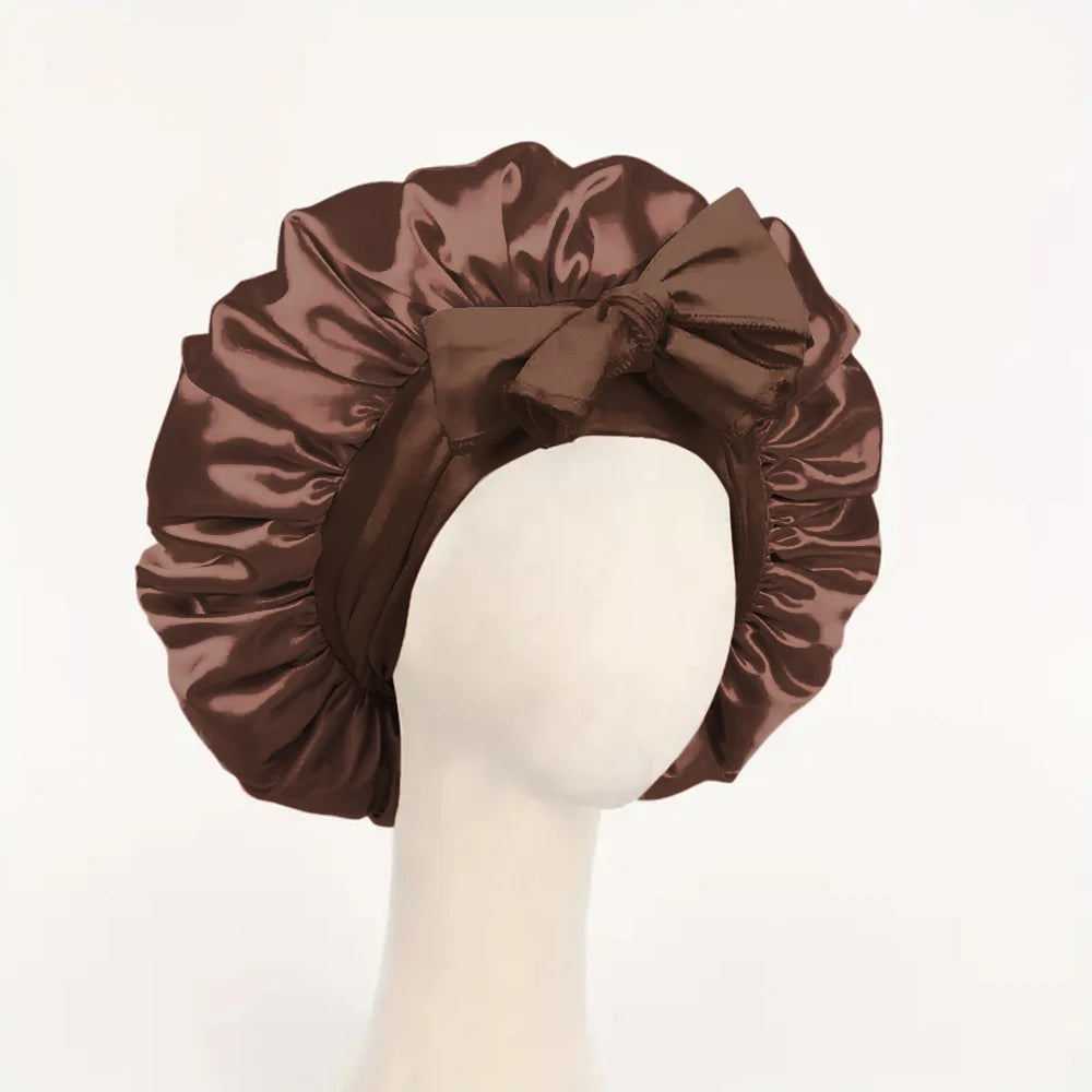 The Serenity 'Secure-Fit' Adjustable Silk Sleep Bonnet