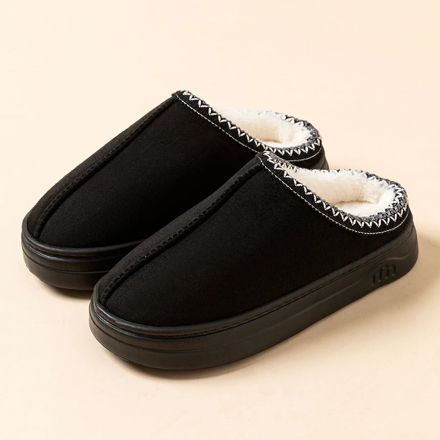 The Serenity 'Chic Fuzz' Winter Comfort Slides (Indoor/Outdoor)
