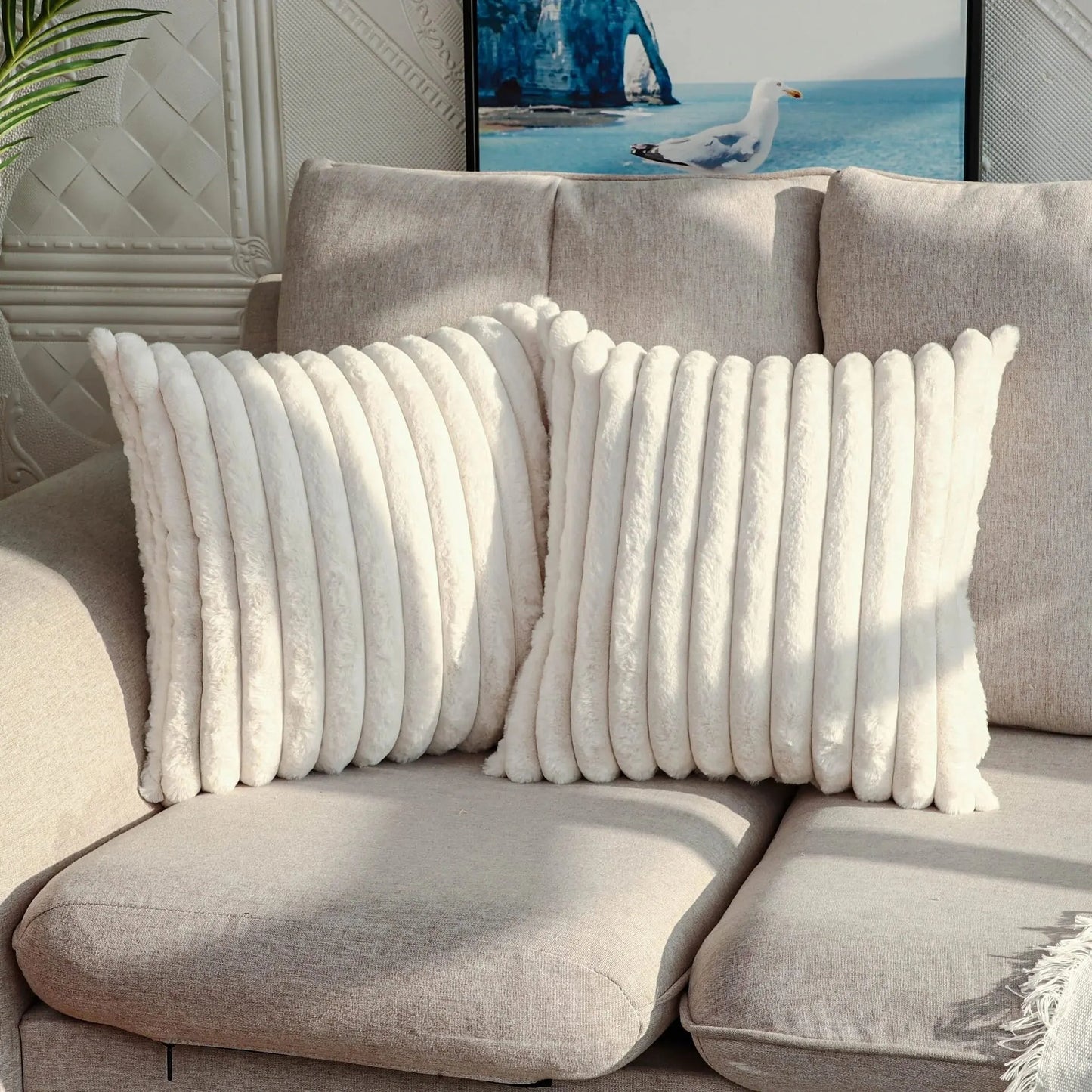 The Serenity 'Corduroy Stripe' Versatile Cushion Cover