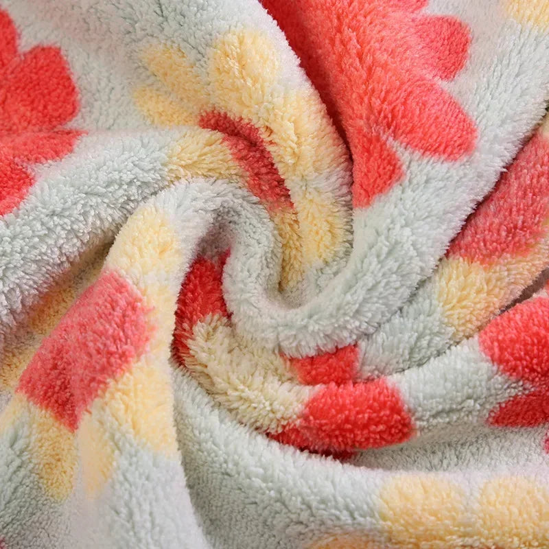 The Serenity 'Coral Bloom' Ultra-Absorbent Kitchen Cloths (Set of 4)