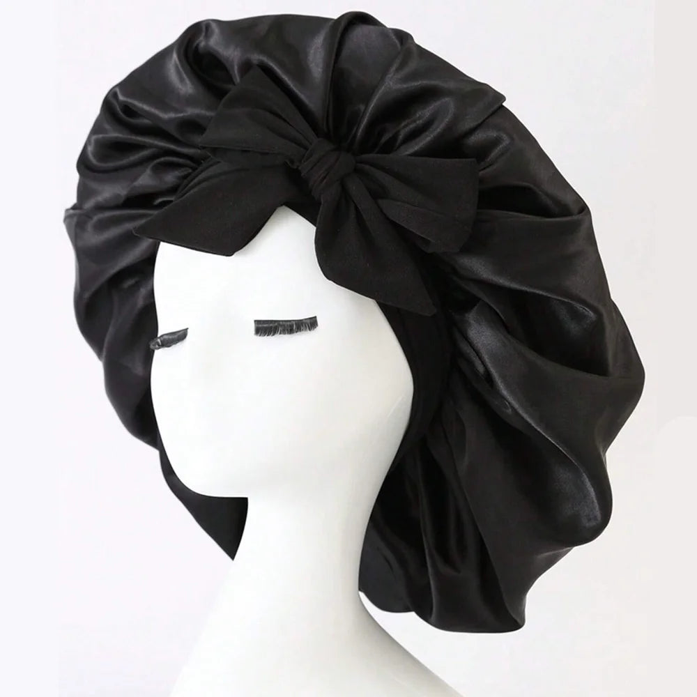 The Serenity 'Secure-Fit' Adjustable Silk Sleep Bonnet