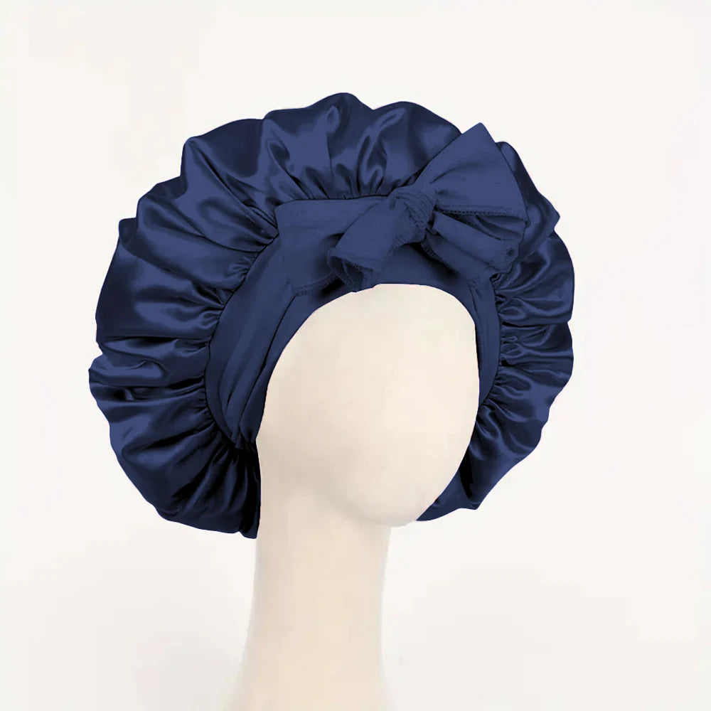 The Serenity 'Secure-Fit' Adjustable Silk Sleep Bonnet
