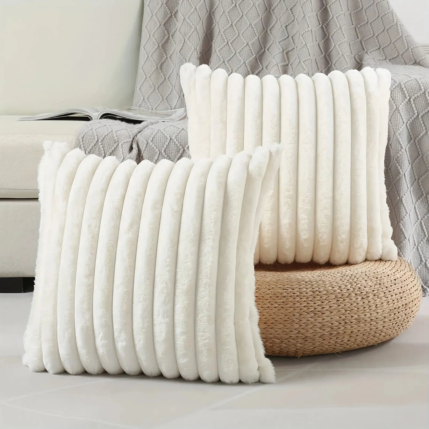 The Serenity 'Corduroy Stripe' Versatile Cushion Cover
