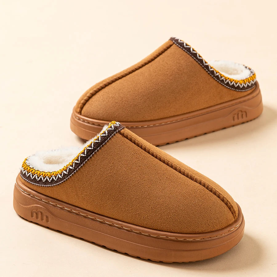 The Serenity 'Chic Fuzz' Winter Comfort Slides (Indoor/Outdoor)