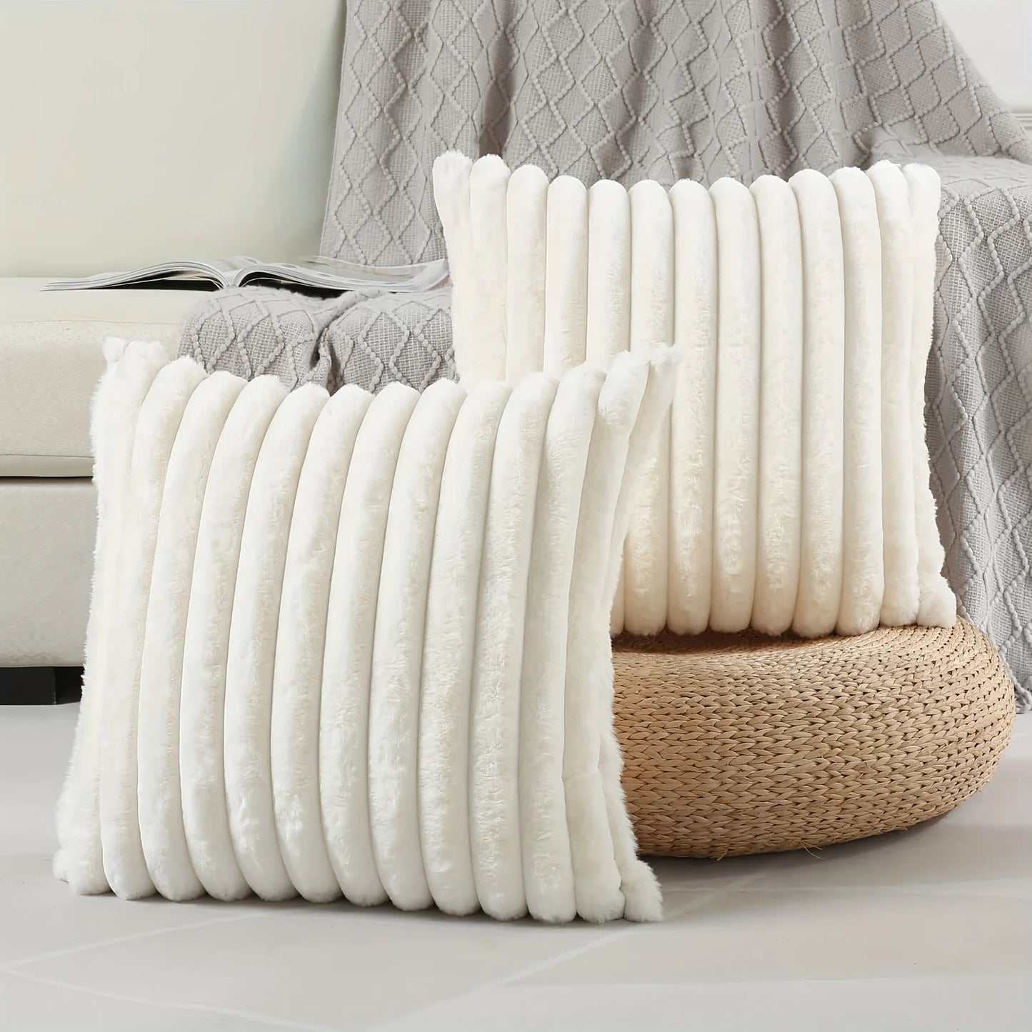 The Serenity 'Corduroy Stripe' Versatile Cushion Cover