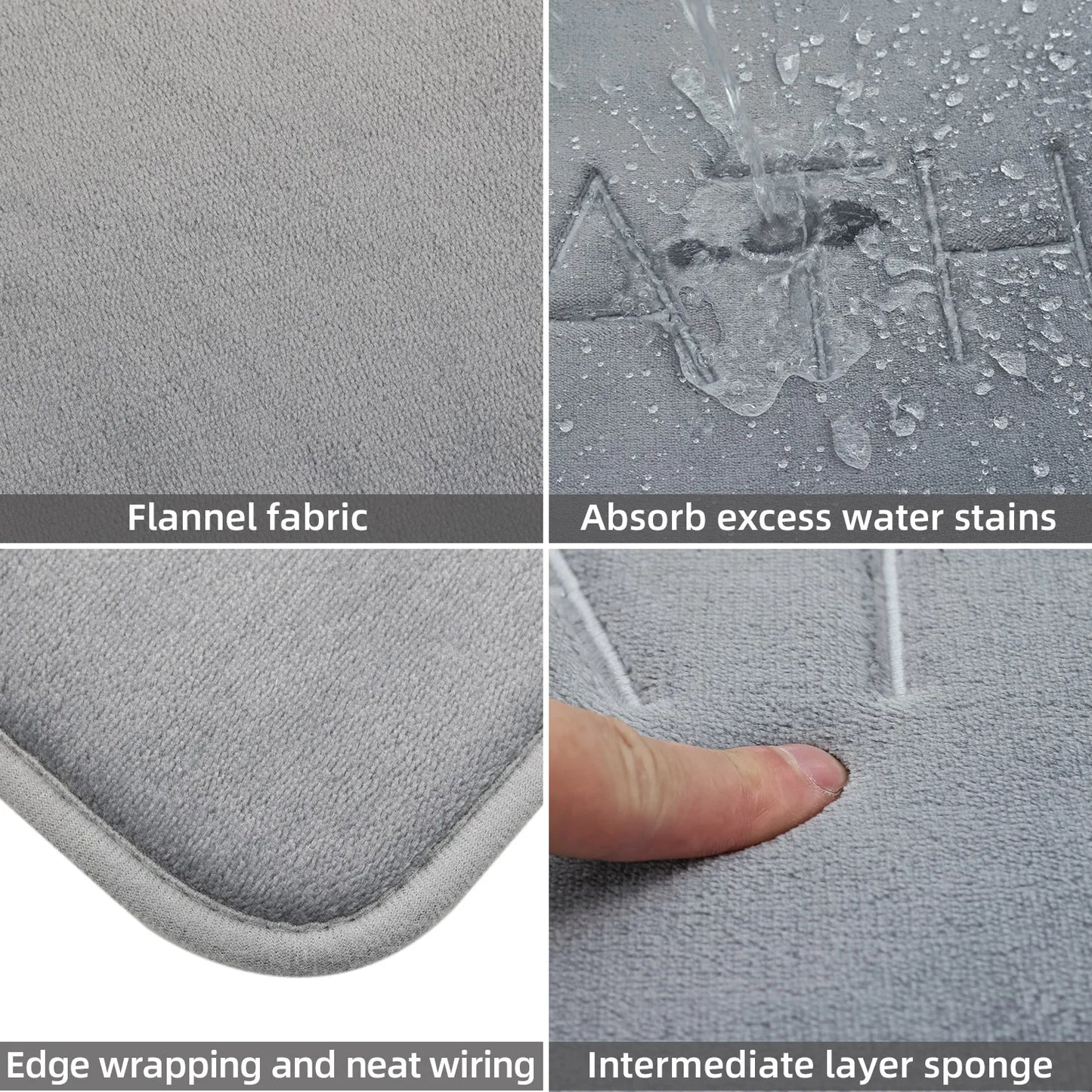 Comfort Cobblestone Anti-Slip Bath Mat