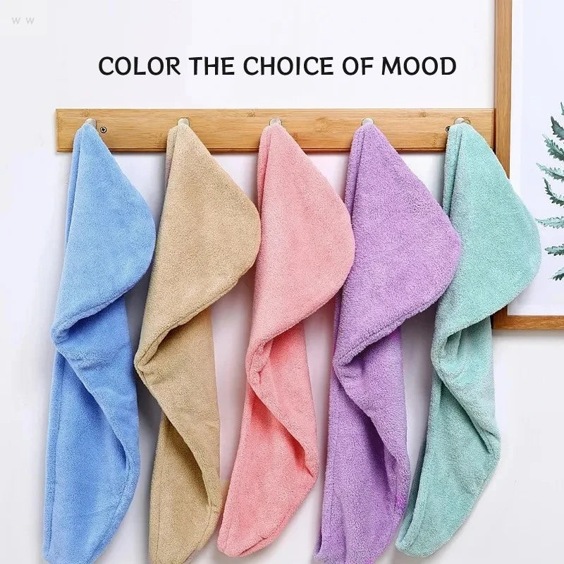 Quick-Dry Microfiber Hair Towel Wrap