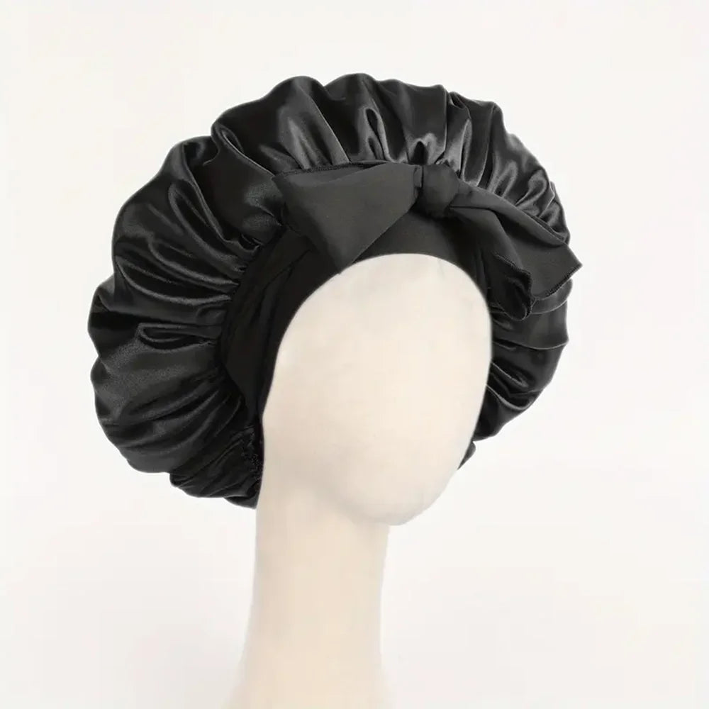 The Serenity 'Secure-Fit' Adjustable Silk Sleep Bonnet