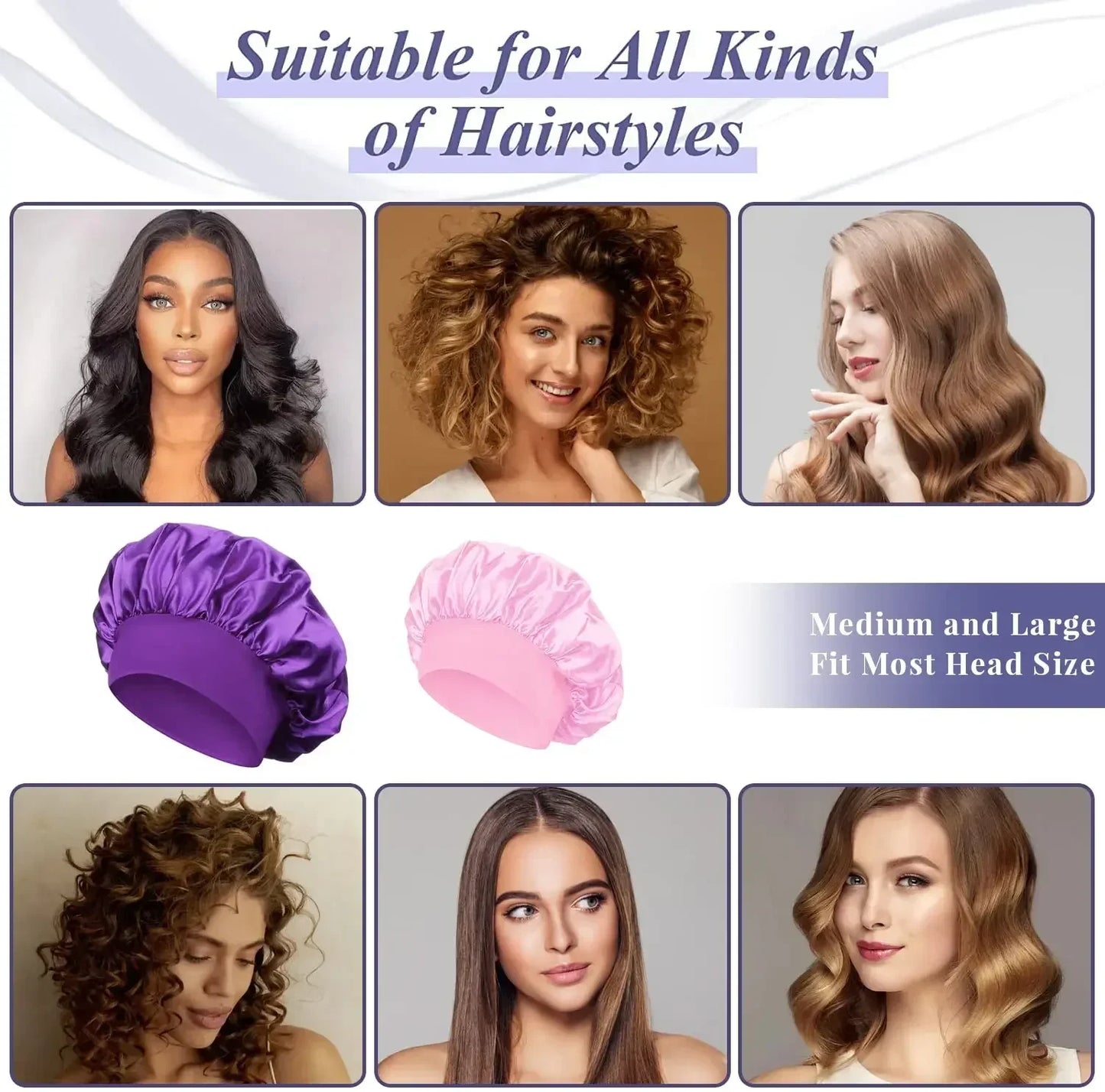 The Serenity Silk-Lined 'Frizz-Defense' Sleep Bonnet