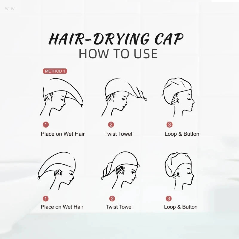 Quick-Dry Microfiber Hair Towel Wrap