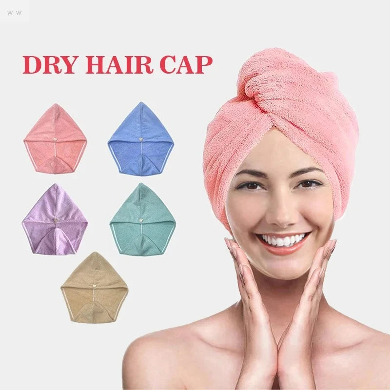 Quick-Dry Microfiber Hair Towel Wrap