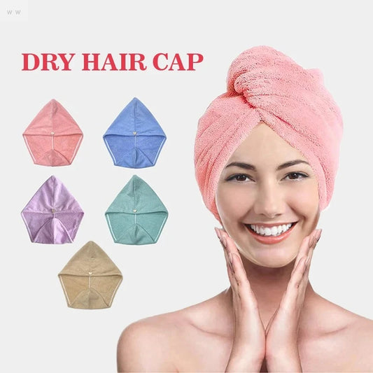 Quick-Dry Microfiber Hair Towel Wrap