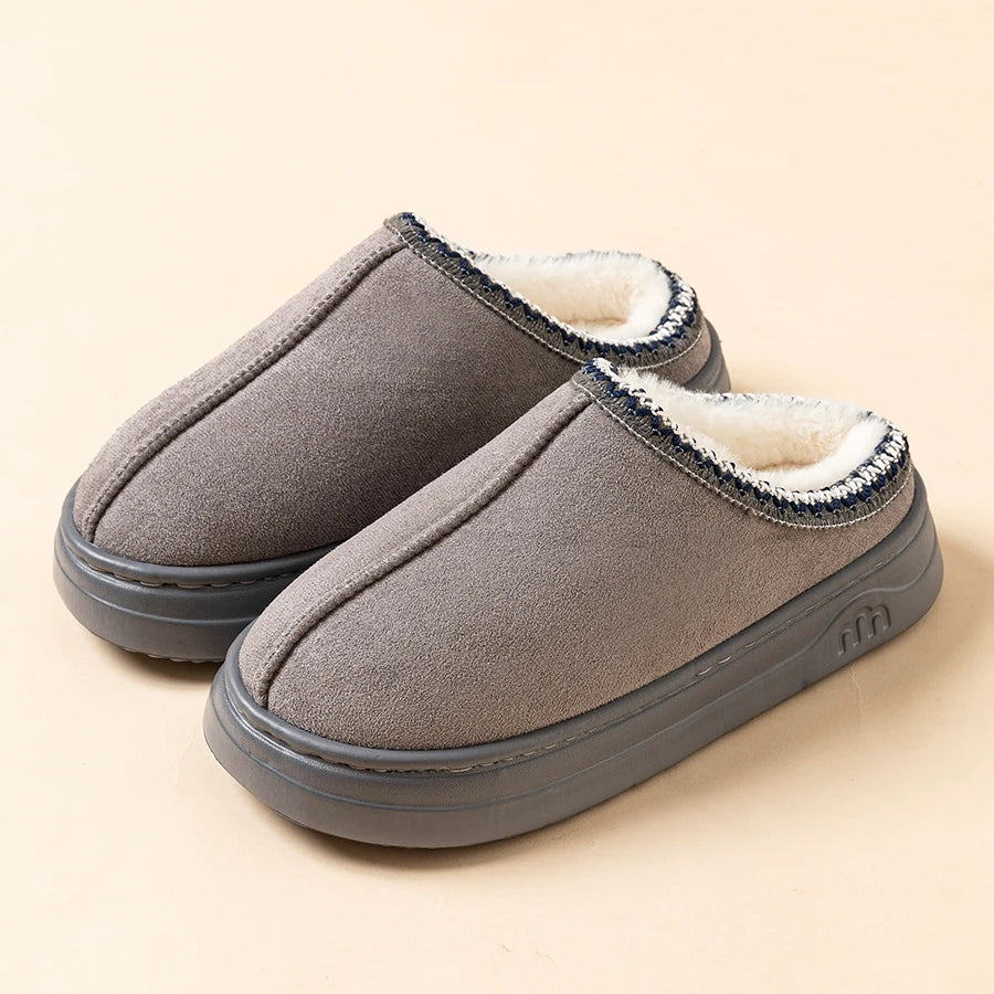 The Serenity 'Chic Fuzz' Winter Comfort Slides (Indoor/Outdoor)