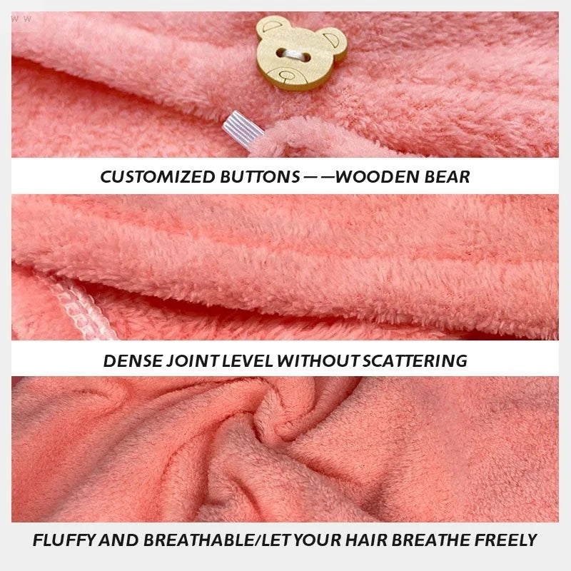 Quick-Dry Microfiber Hair Towel Wrap